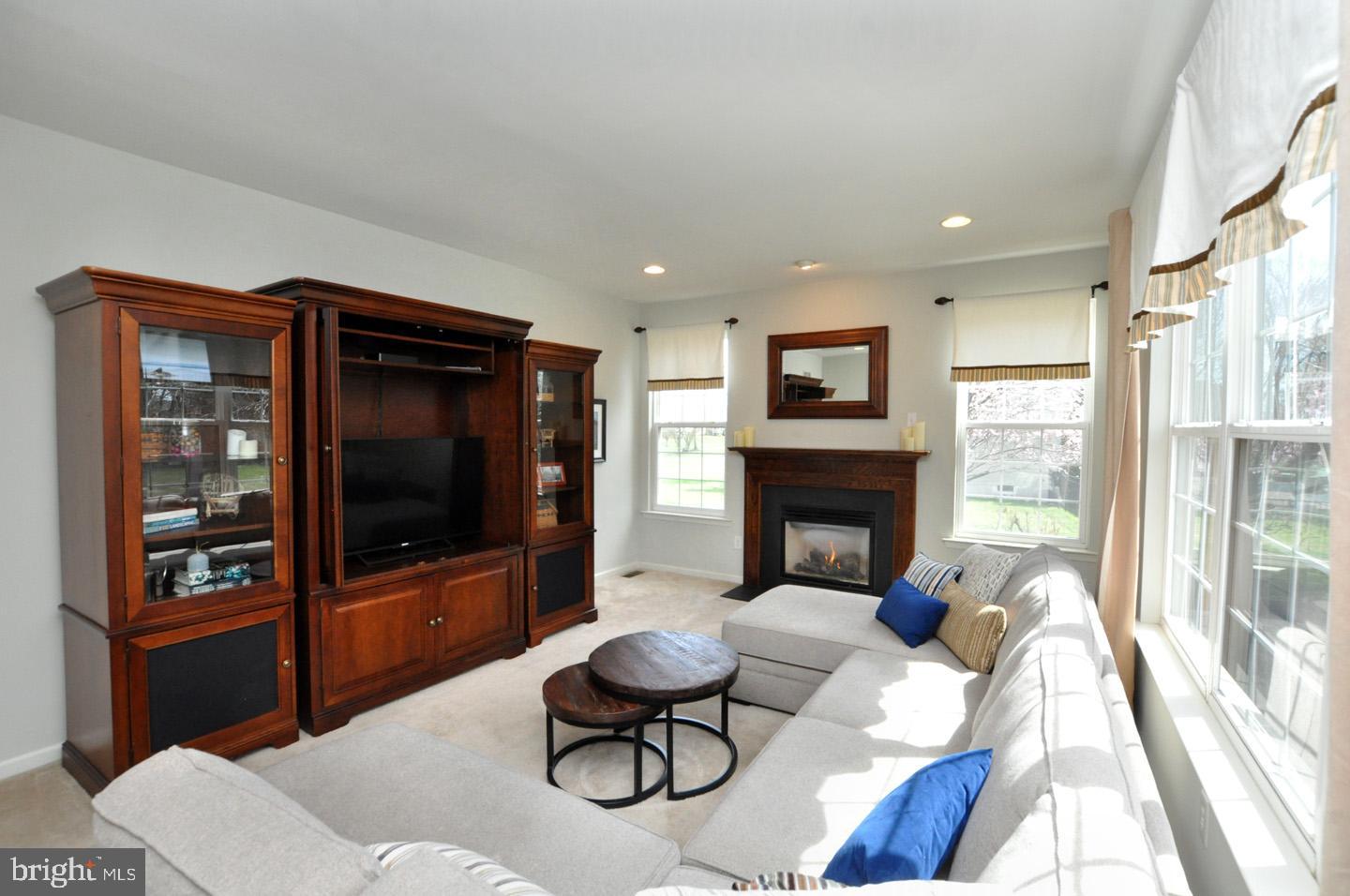 261 Jennings Way Mickleton, NJ 08056 - Photo 21 of 46 a living room with furniture a rug and a fireplace