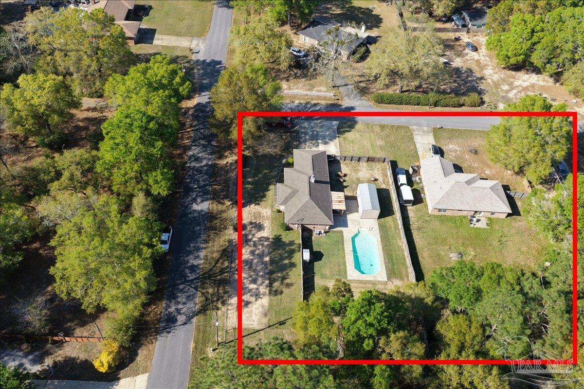 6892 Yucatan Street Milton, FL 32570 - Photo 33 of 41 an aerial view of a house