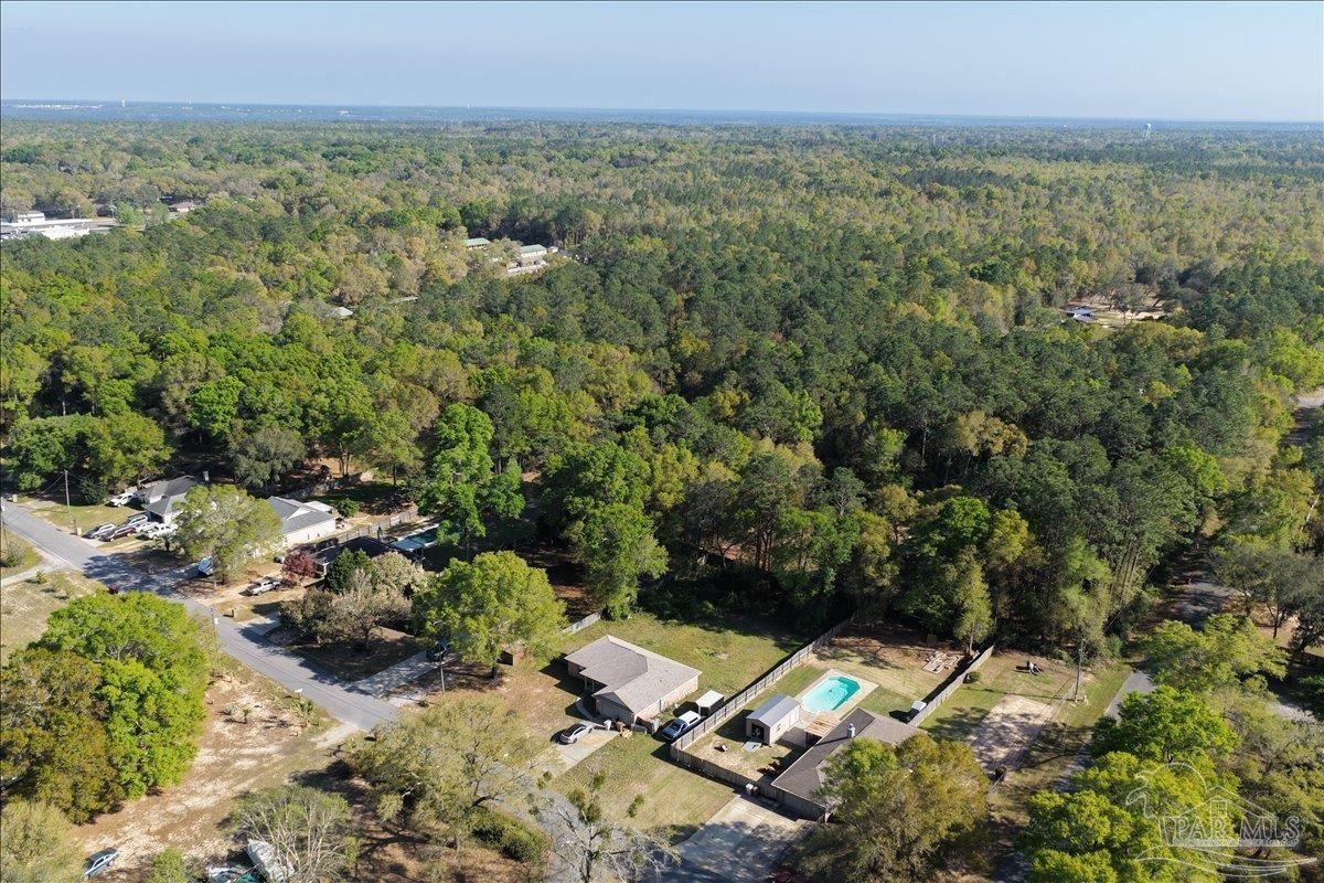 6892 Yucatan Street Milton, FL 32570 - Photo 35 of 41 an aerial view of residential house with outdoor space