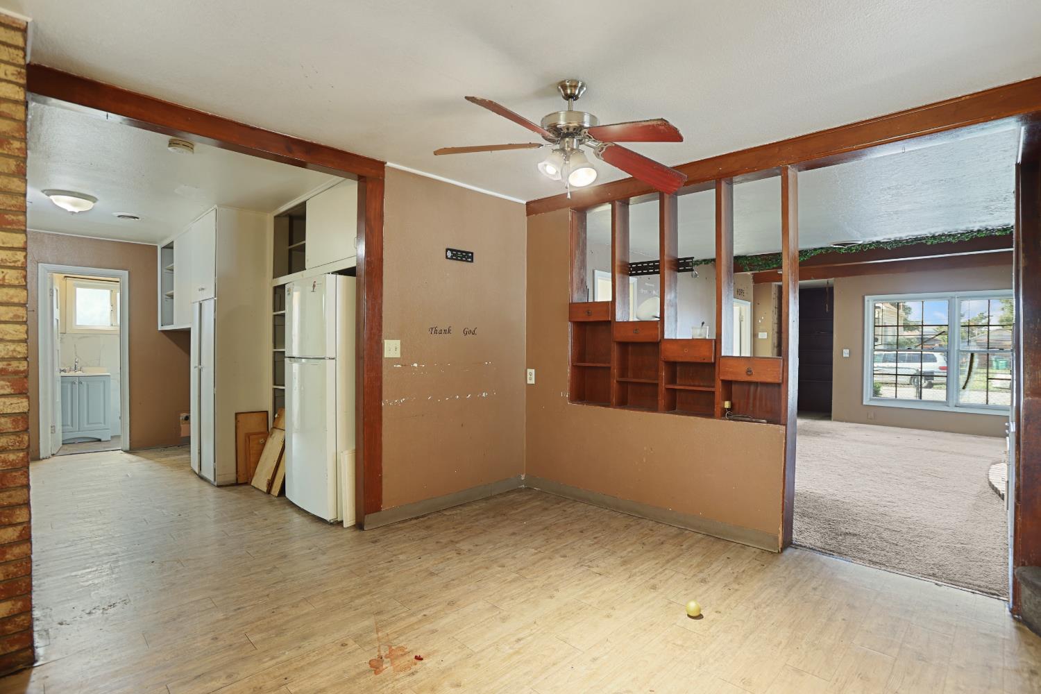2018 East Myrtle Street Stockton, CA 95205 - Photo 19 of 41 wooden floor and chandelier in an empty room