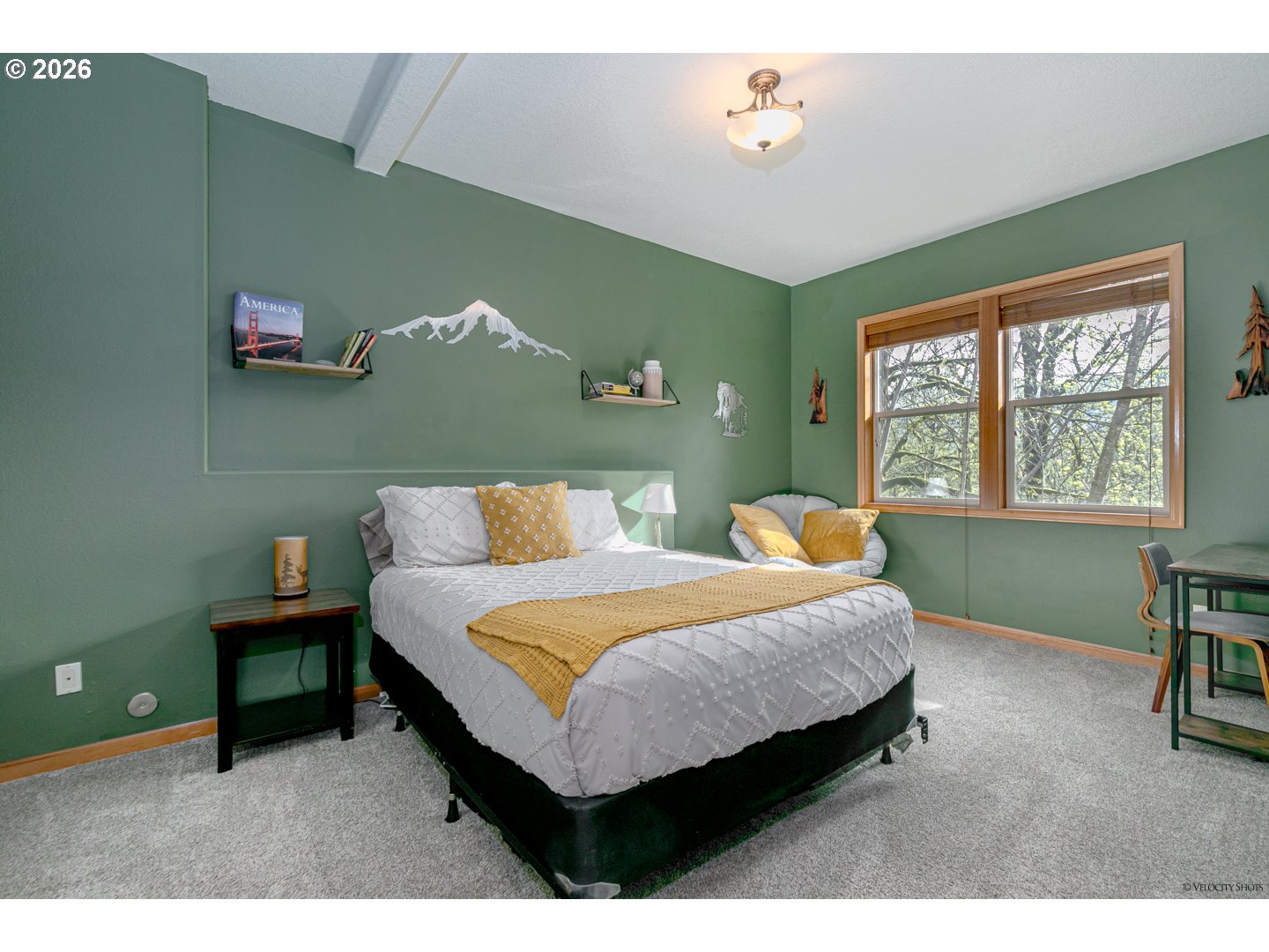 64636 Mc Intyre Road Rhododendron, OR 97049 - Photo 26 of 48 a bedroom with a bed and a window