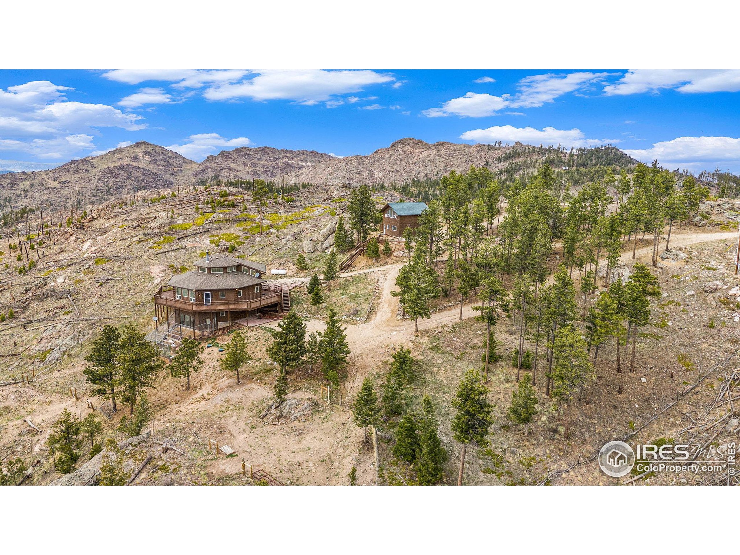 552 Blue Grouse Lane Bellvue, CO 80512 - Photo 34 of 39 a black and white photo of a lake