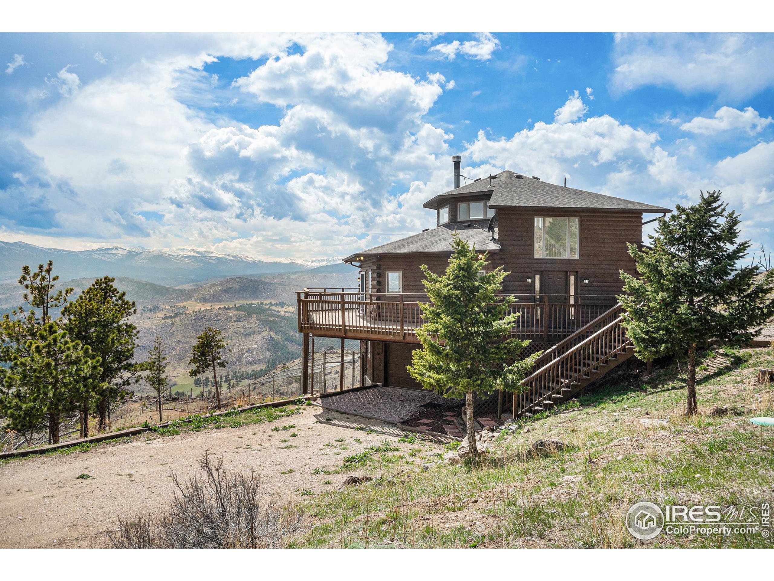 552 Blue Grouse Lane Bellvue, CO 80512 - Photo 5 of 39 a view of a yard in front of a house with a large tree