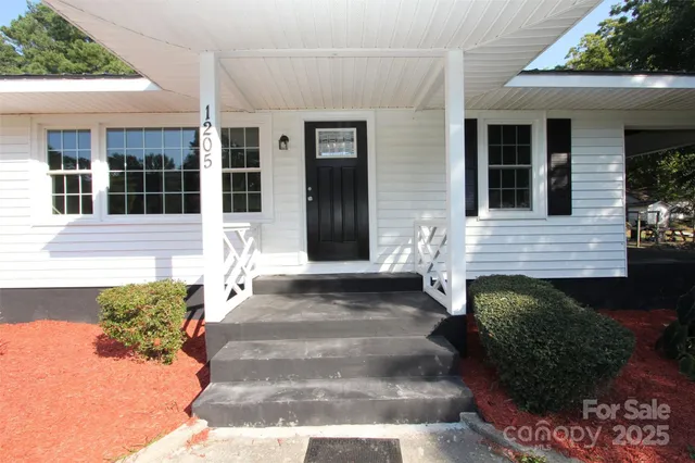 a front view of a house