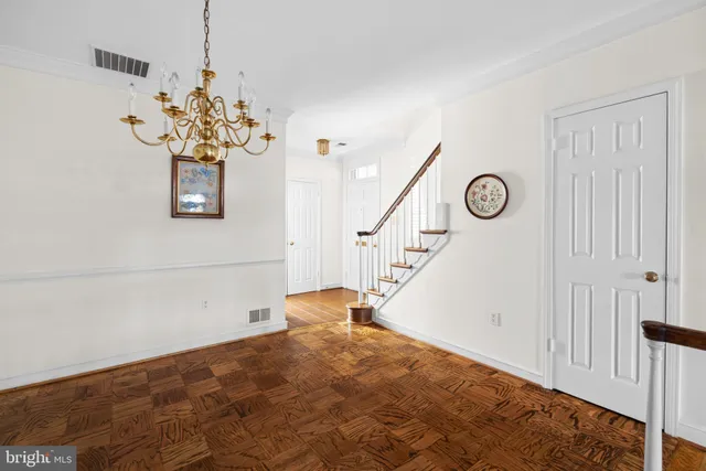 a view of a hallway with a window