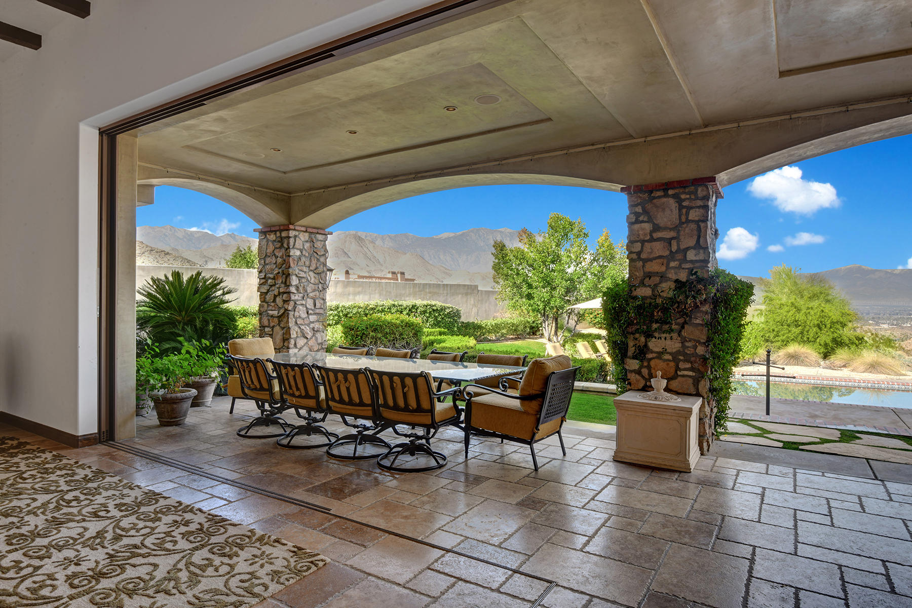 2 Mirada Circle Rancho Mirage, CA 92270 - Photo 29 of 34 COVERED DINING TABLE TO MOUNTAINS MLS