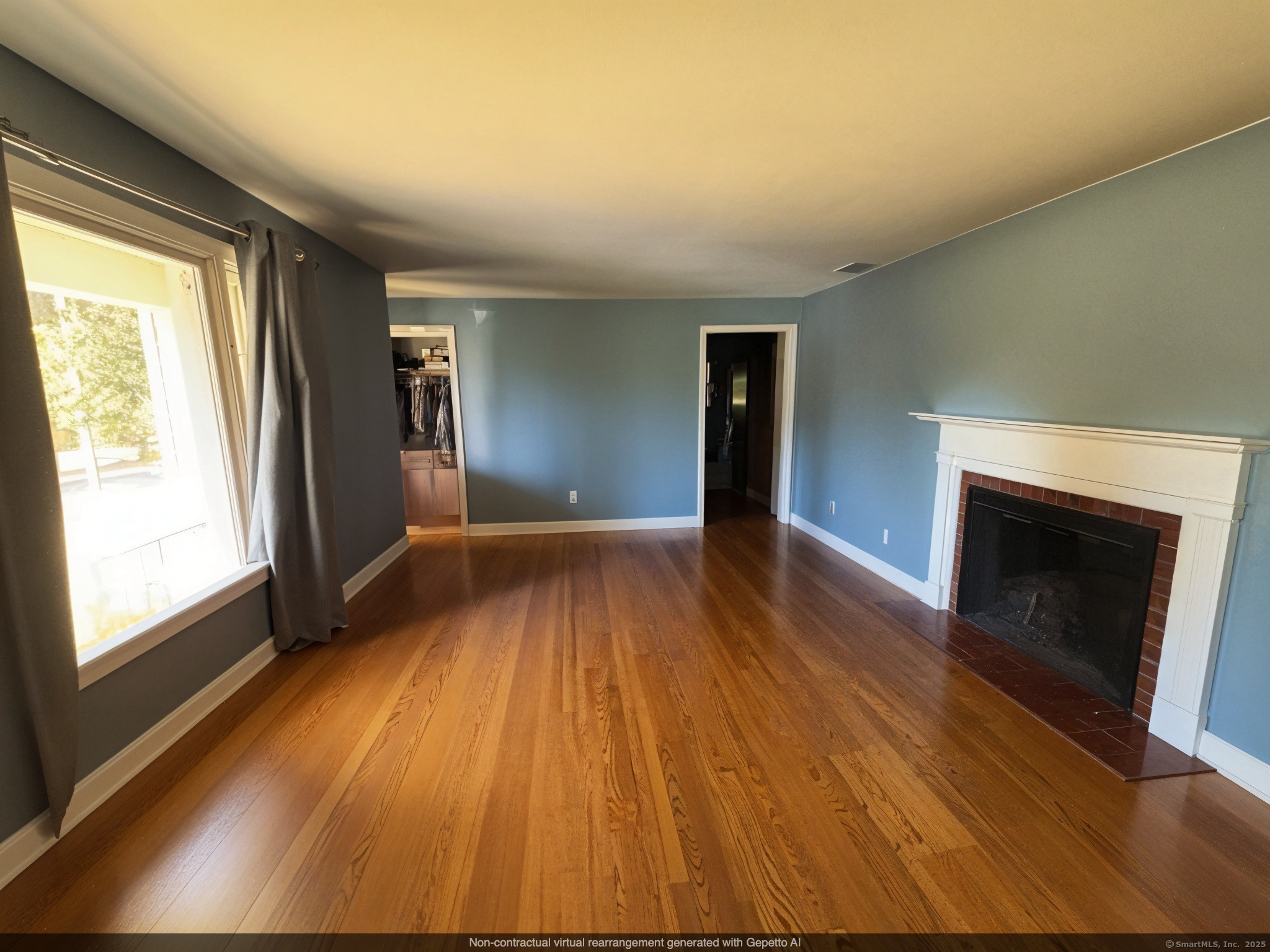 39 Alice Drive Manchester, CT 06042 - Photo 5 of 15 a view of empty room with wooden floor and fireplace