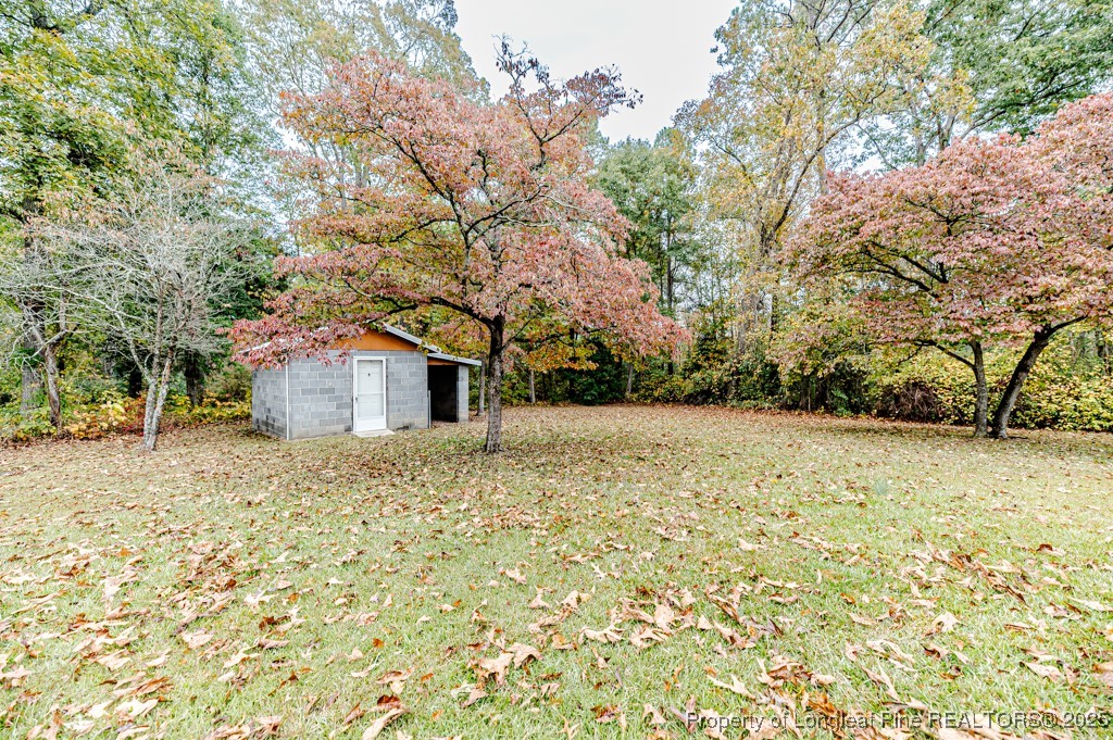 406 McFarland Road Broadway, NC 27505 - Photo 32 of 37 a house is covered with tall trees