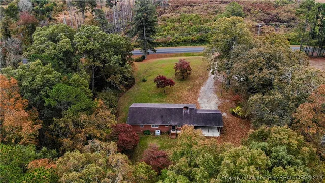 a view of a back yard