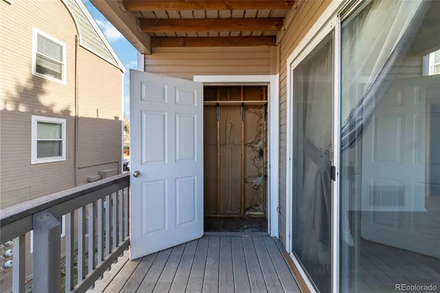a view of a house with wooden floor