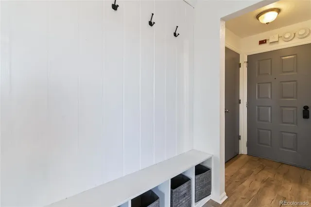 a view of hallway with walk in closet