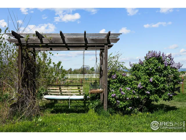 a view of a backyard with pathway