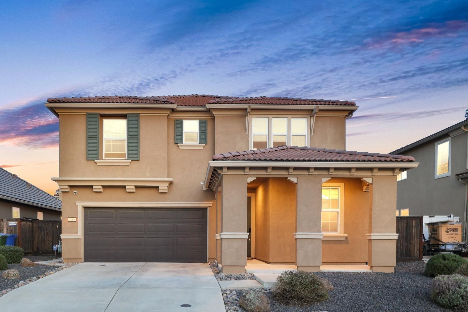 a front view of a house