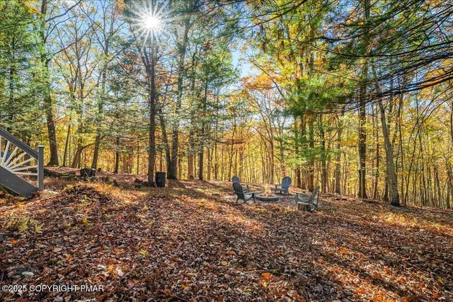 a view of outdoor space sink and trees