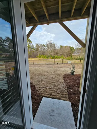 a view of a balcony door