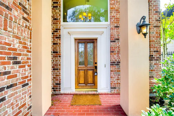 a house view with staircase