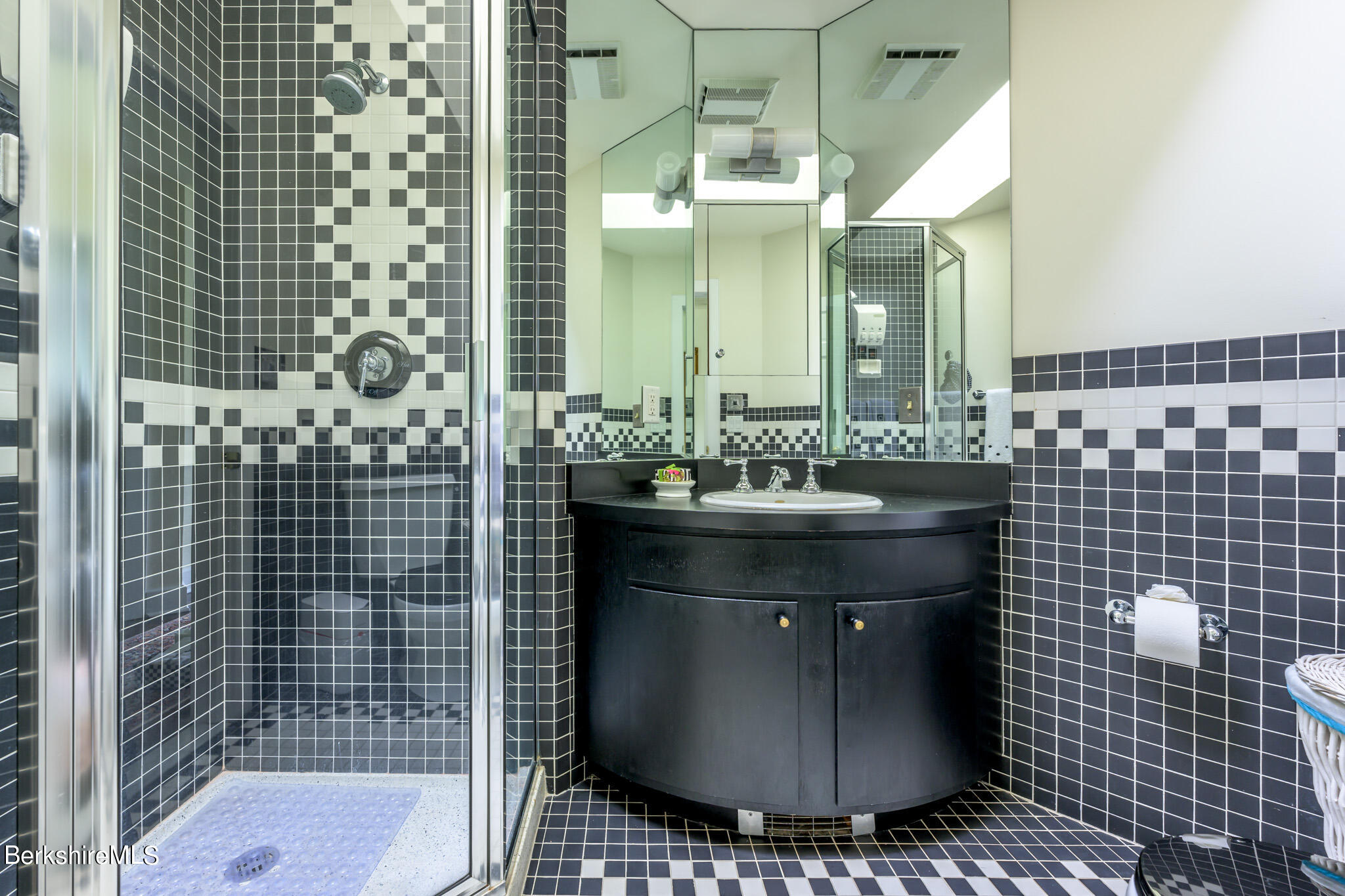176 West Center Road West Stockbridge, MA 01266 - Photo 33 of 57 a bathroom with a sink a mirror and shower