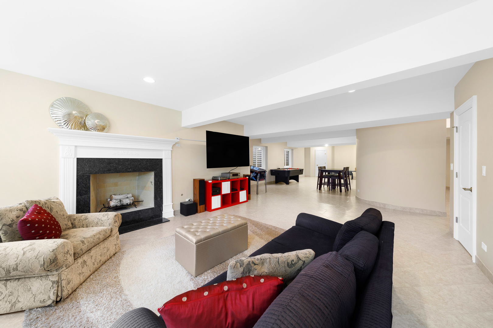 2235 Covert Road Glenview, IL 60025 - Photo 30 of 35 a living room with furniture and a fireplace