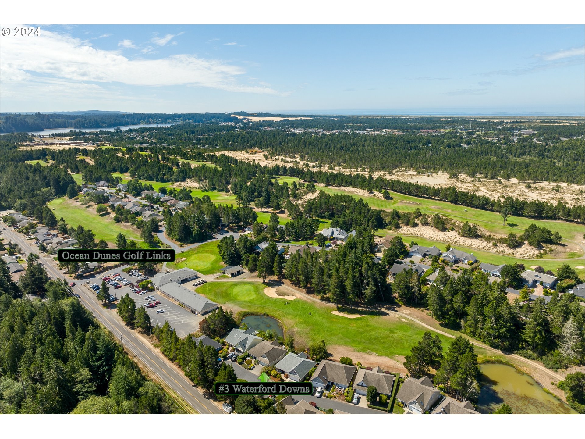 3 Waterford Downs Florence, OR 97439 - Photo 5 of 46 an aerial view of residential houses with outdoor space and trees