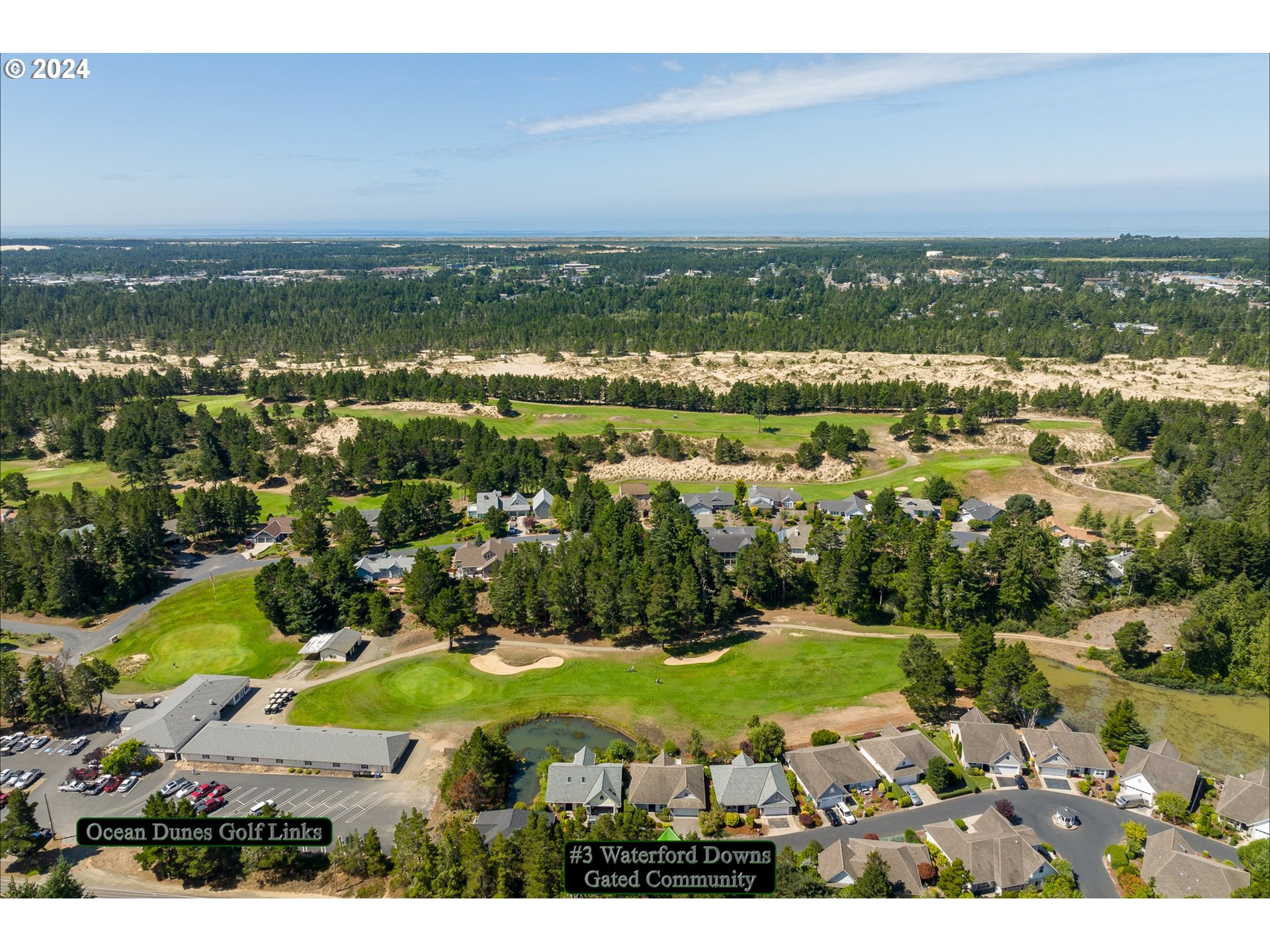 3 Waterford Downs Florence, OR 97439 - Photo 6 of 46 an aerial view of residential houses with outdoor space and river