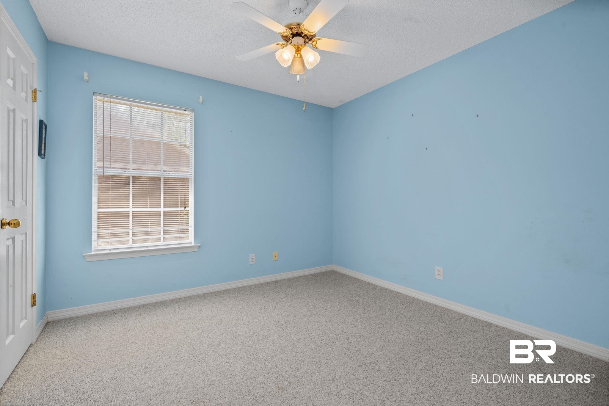 1340 Wellsley Court Mobile, AL 36695 - Photo 27 of 37 Unfurnished room featuring carpet floors, ceiling fan, and a textured ceiling