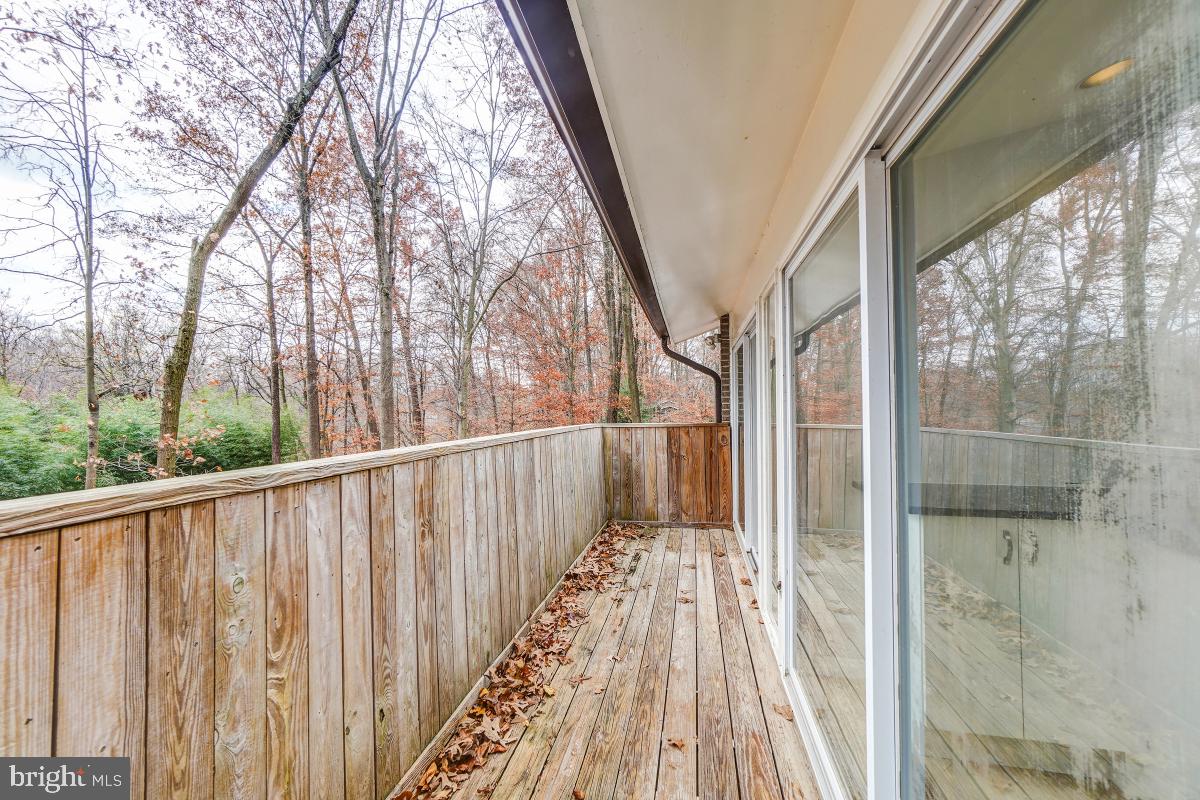 7702 Hamilton Spring Road Bethesda, MD 20817 - Photo 39 of 43 Balcony Off Kitchen And Dining Room