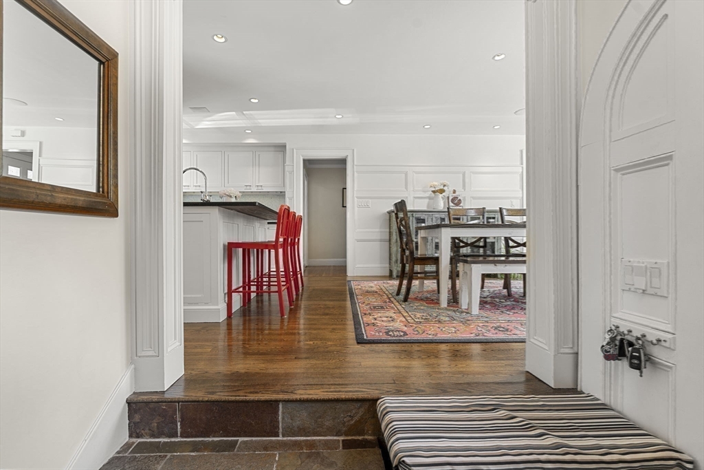 56 Allen Circle Milton, MA 02186 - Photo 13 of 34 a view of kitchen and dining room with furniture