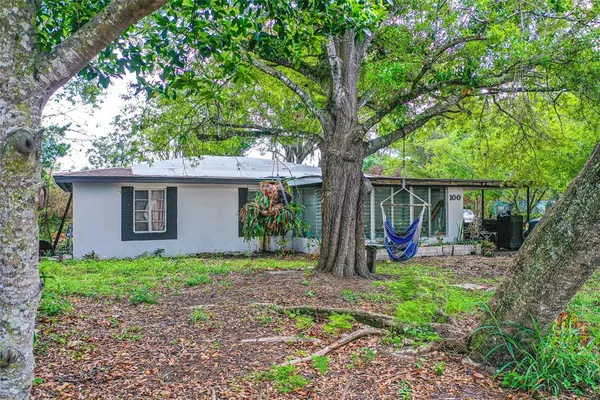 a view of a garden with a lake