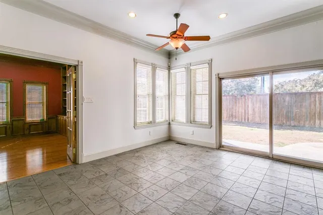 a view of an empty room and window