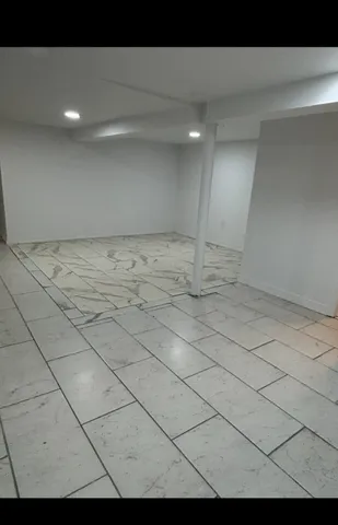 a view of a livingroom with an empty space