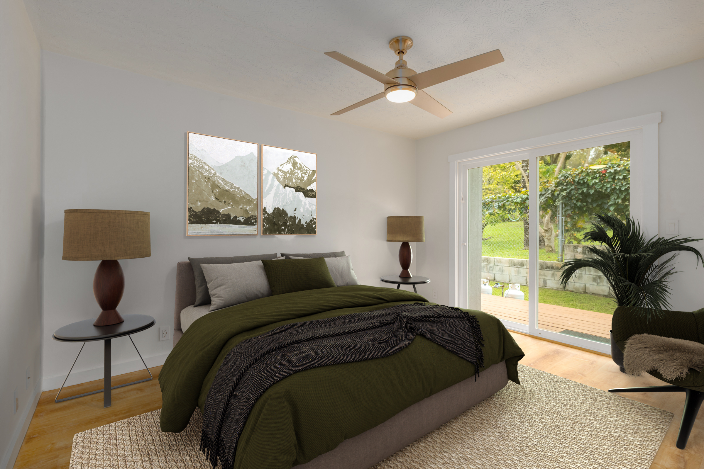 54-2378 Kynnersley Road Kapaau, HI 96755 - Photo 19 of 24 a bedroom with a large bed and a window