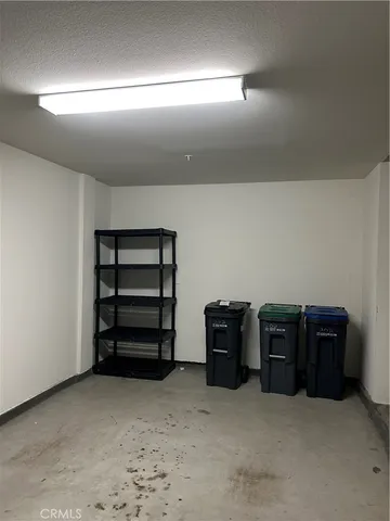 an empty room with furniture