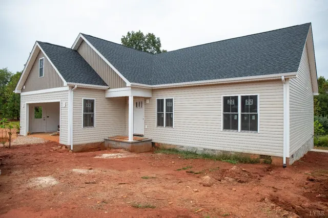 a backyard of a house