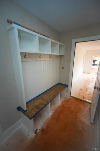 front view of a house with a deck