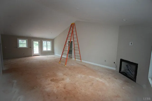 a view of a room with window