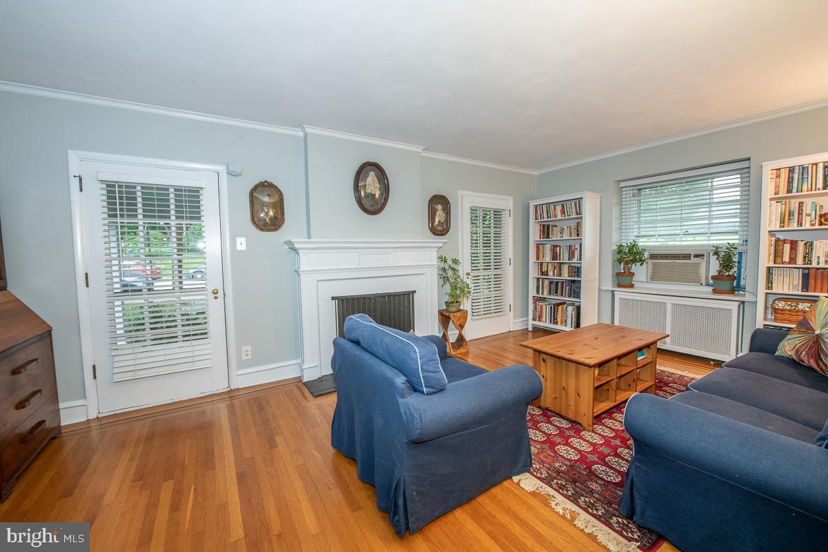 8104 Brookside Road Elkins Park, PA 19027 - Photo 8 of 46 Living Room w/exterior Porch Exit