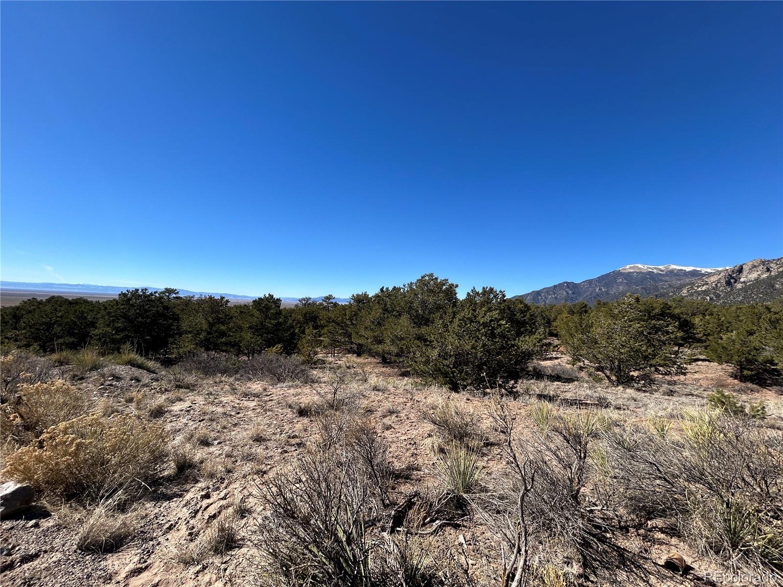 626 Panorama Way Crestone, CO 81131 - Photo 10 of 12 a view of a dry yard with mountains in the background