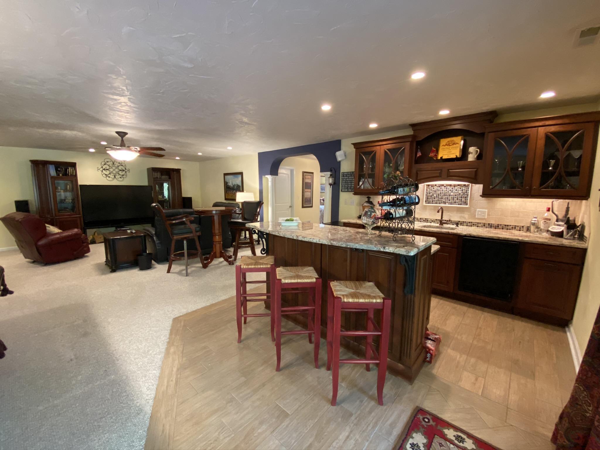 1733 Sample Road Wirtz, VA 24184 - Photo 63 of 80 75 Lower Level Bar