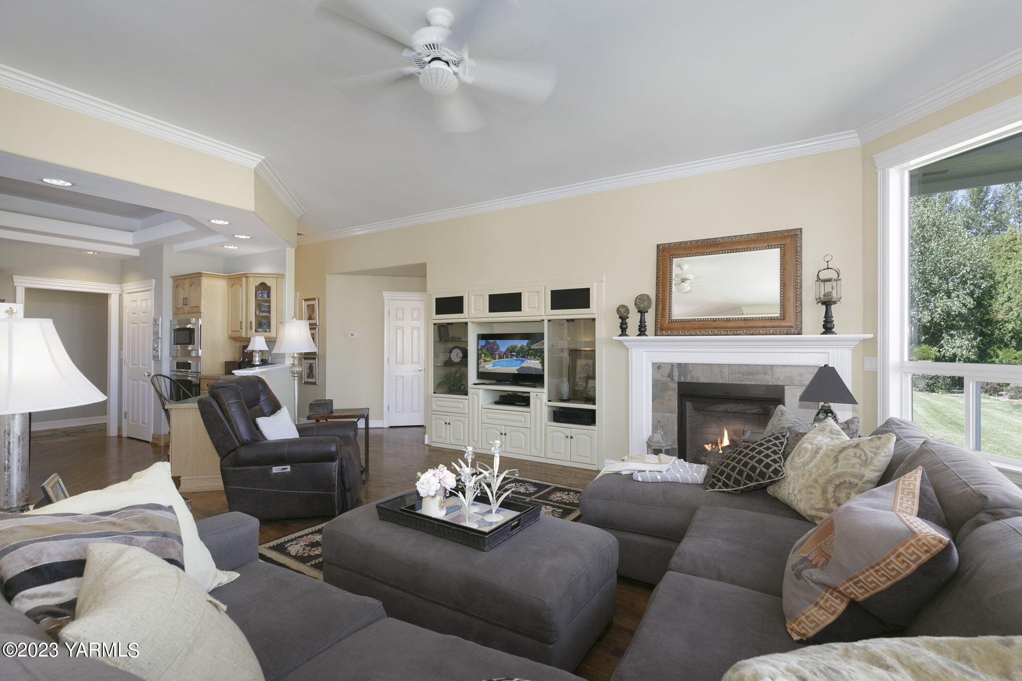 11521 Marble Extension Yakima, WA 98908 - Photo 14 of 40 a living room with furniture and a fireplace