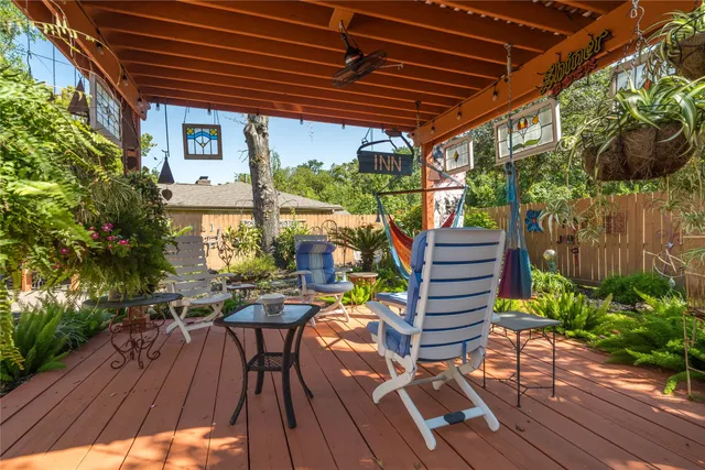 a view of a backyard of the house