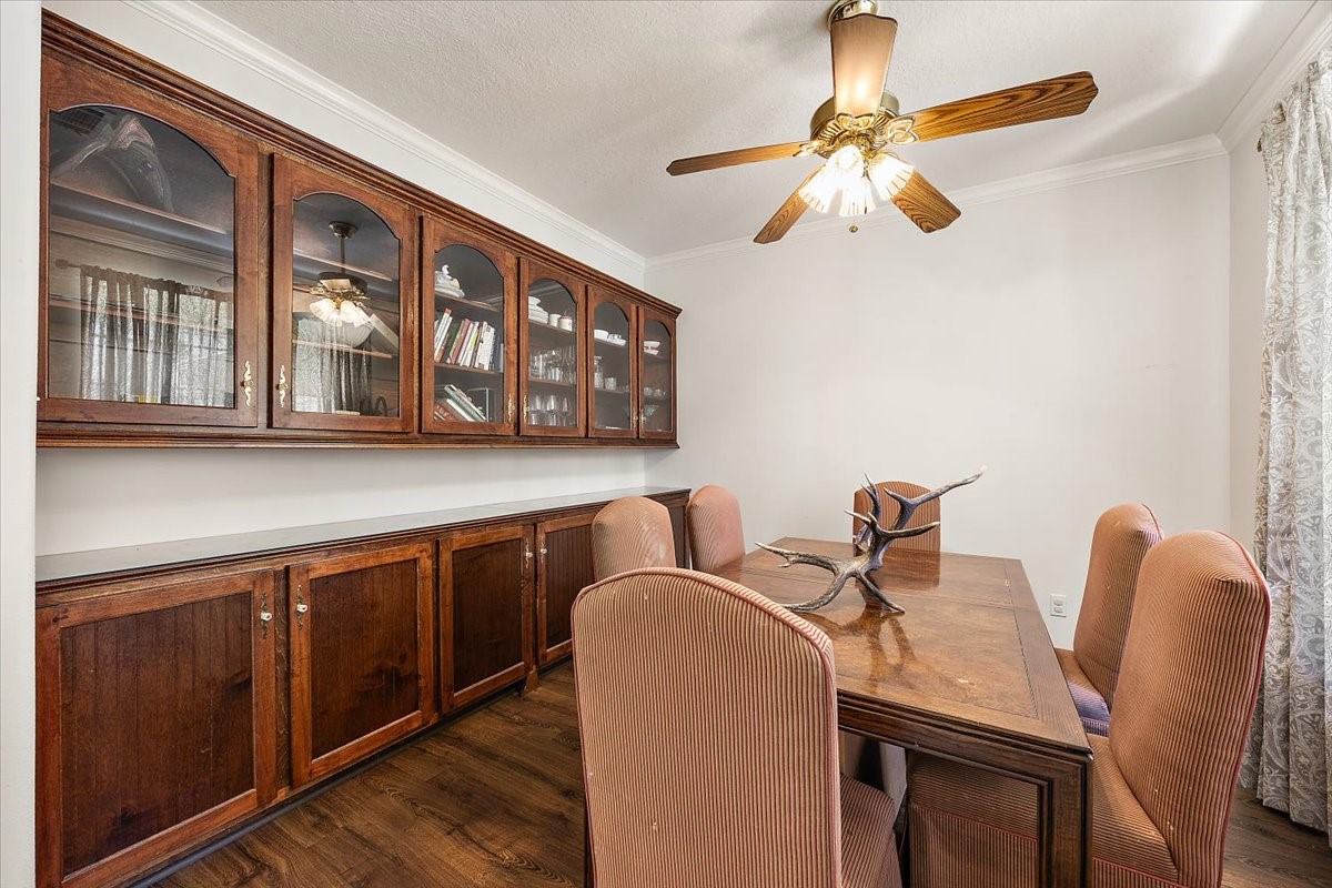 394 Farm To Market 230 Trinity, TX 75862 - Photo 34 of 50 a view of a dining room with furniture and chandelier