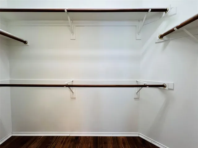 a view of a walk in closet