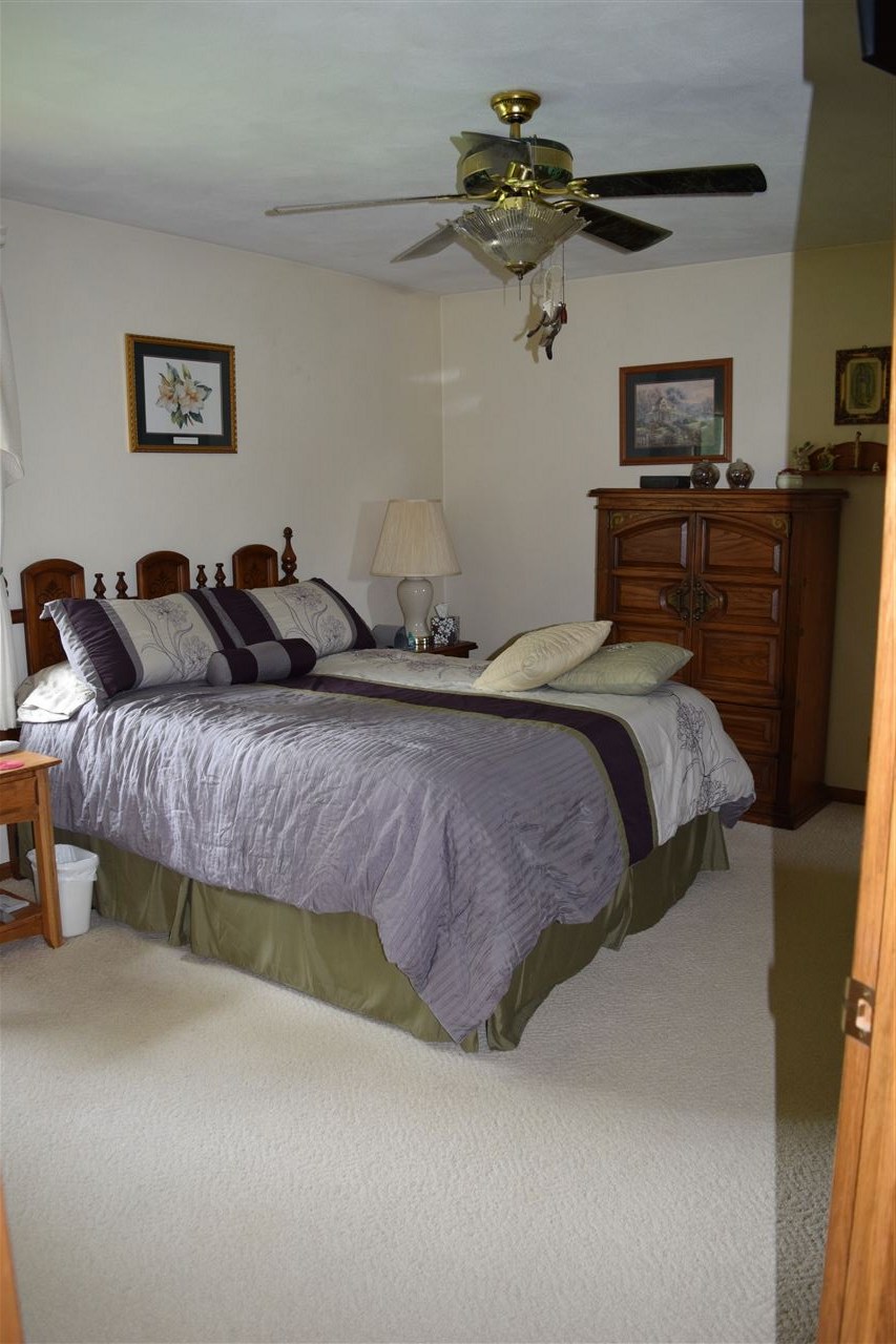 10937 Barron Road Chana, IL 61015 - Photo 10 of 23 a bedroom with a bed dresser and mirror