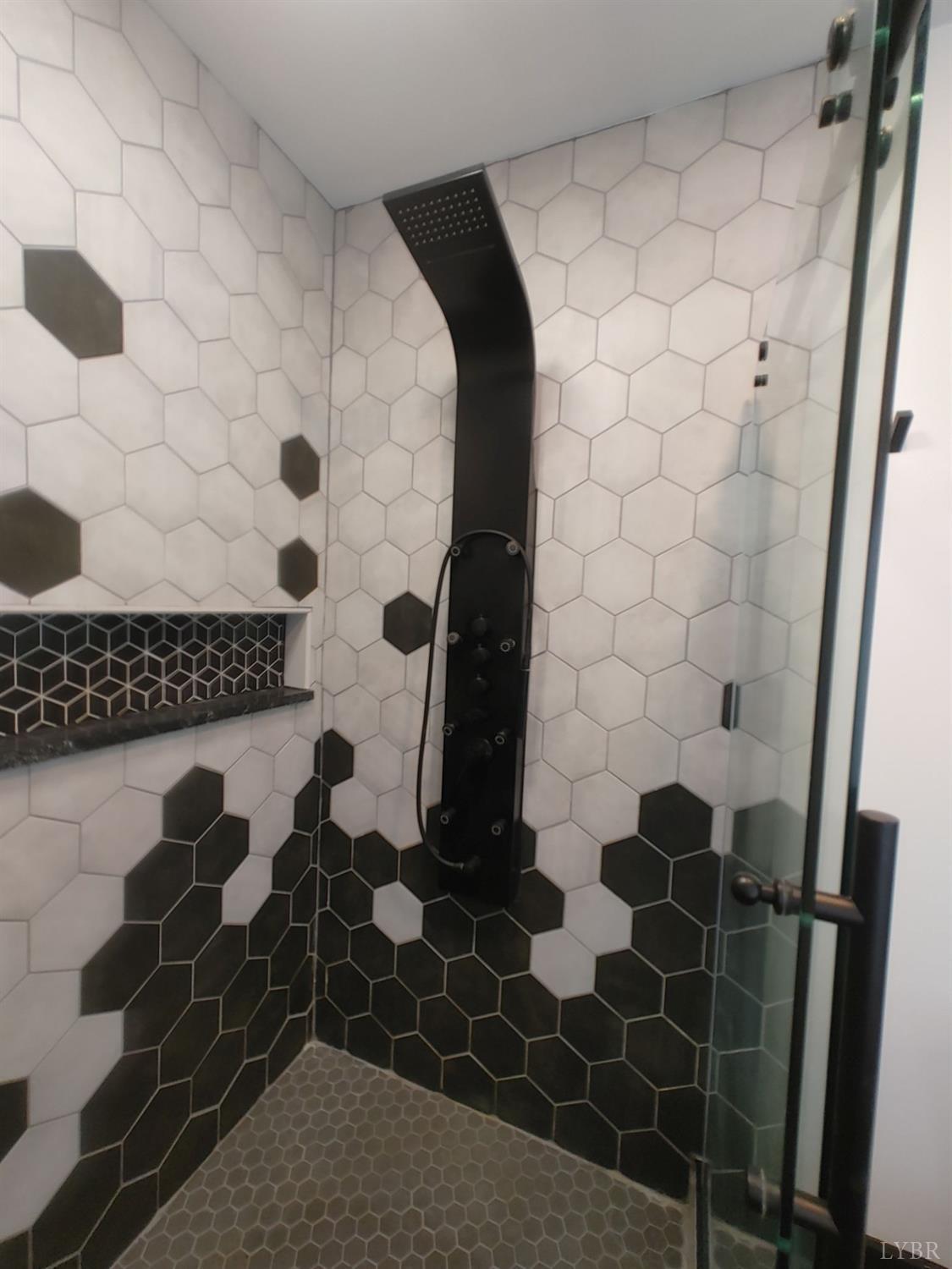8915 Charlemont Road Goode, VA 24556 - Photo 60 of 96 a bathroom with a sink and a shower