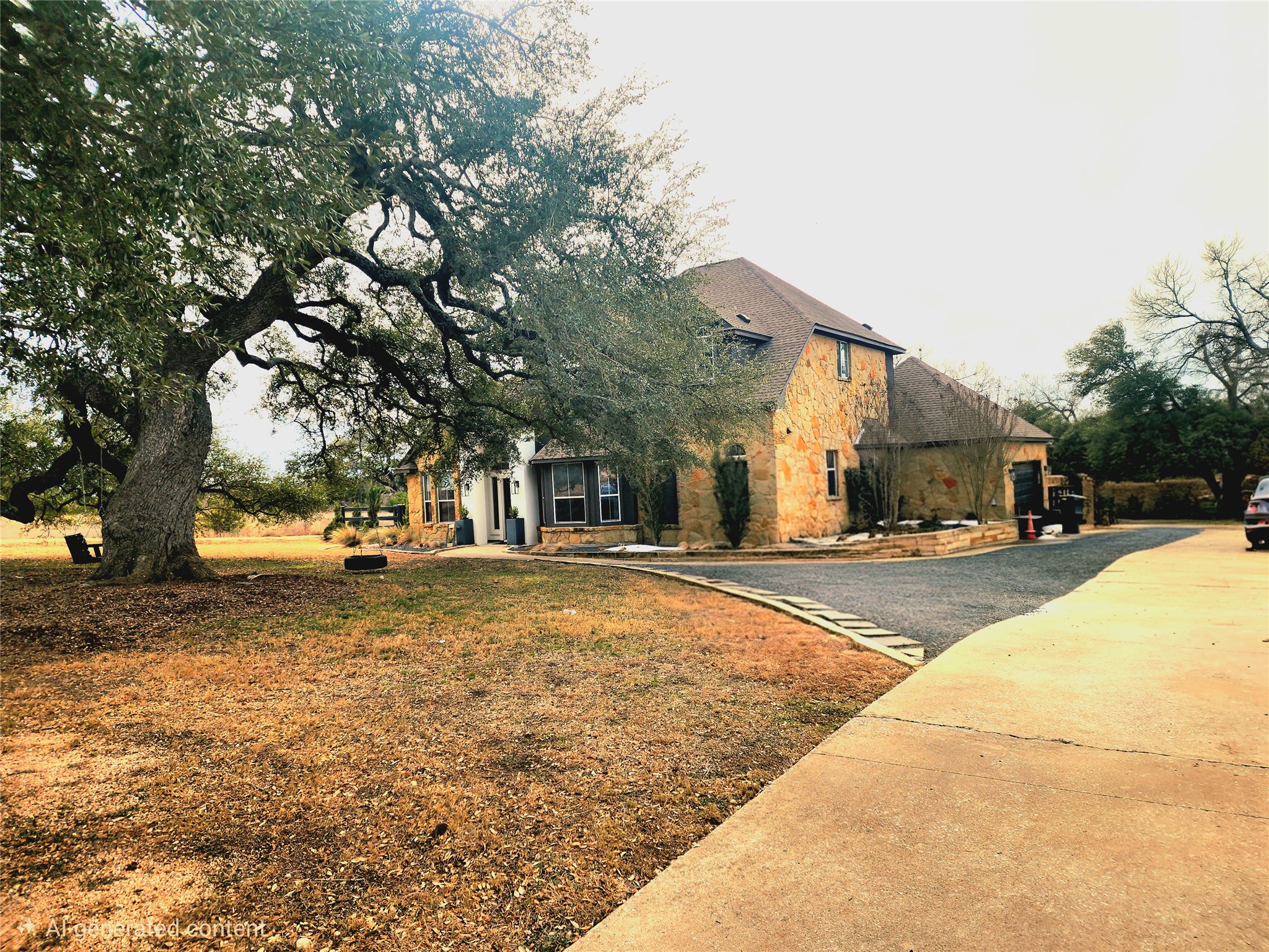 152 Silver Hawk Court Dripping Springs, TX 78620 - Photo 2 of 31 a view of a yard with a large tree