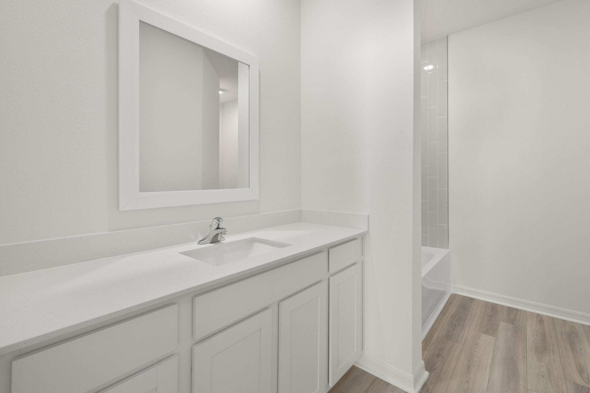 5019 Sunset Boulevard Fort Pierce, FL 34982 - Photo 13 of 20 a bathroom with a sink and a mirror