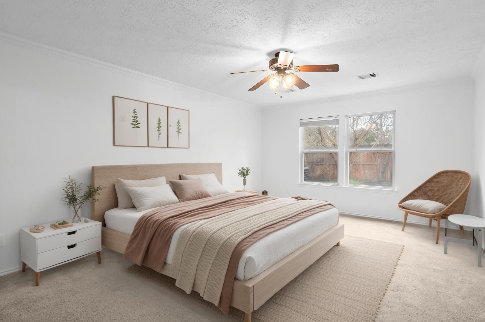 2810 Legends Knoll Drive Spring, TX 77386 - Photo 6 of 29 a bedroom with a bed and a chair