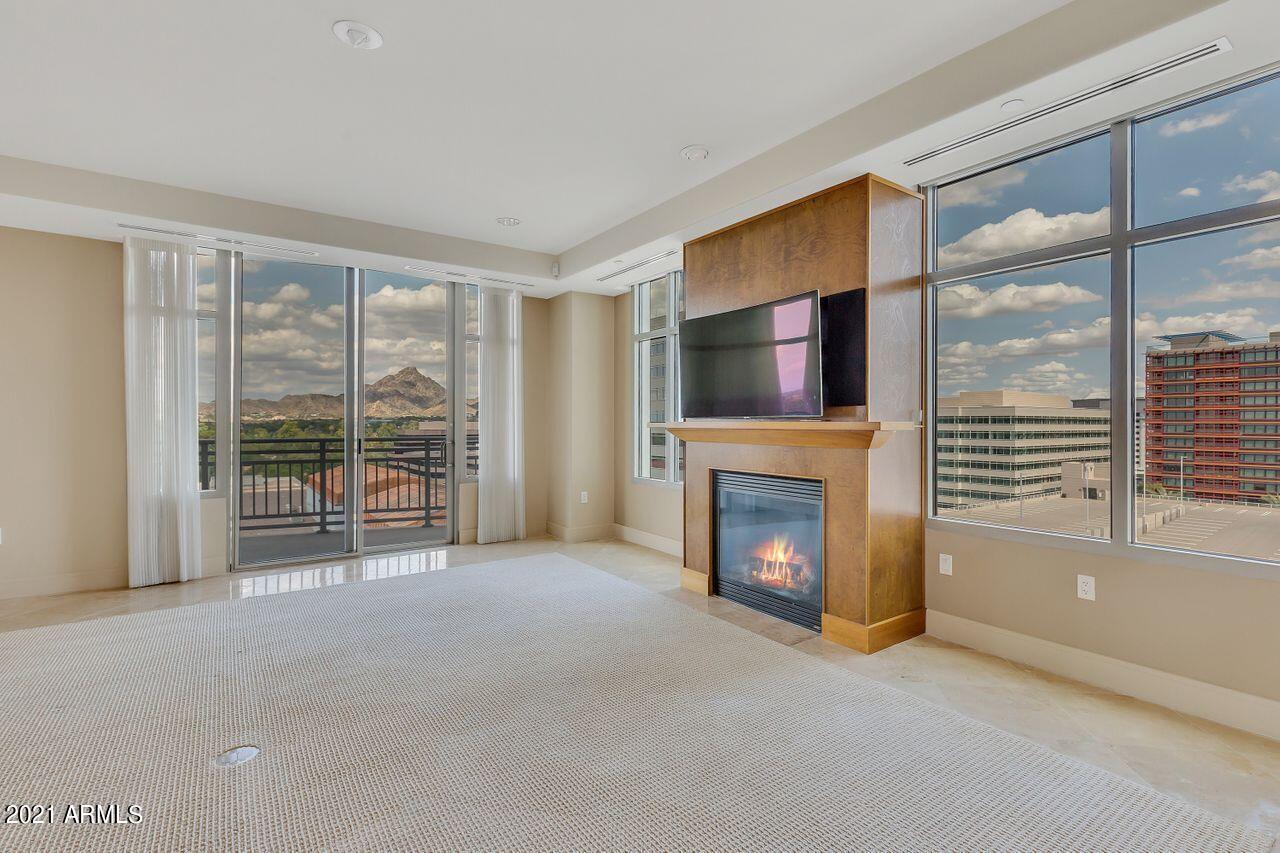 2211 East Camelback Road, Unit 902 Phoenix, AZ 85016 - Photo 8 of 43 Great Room Fire Place
