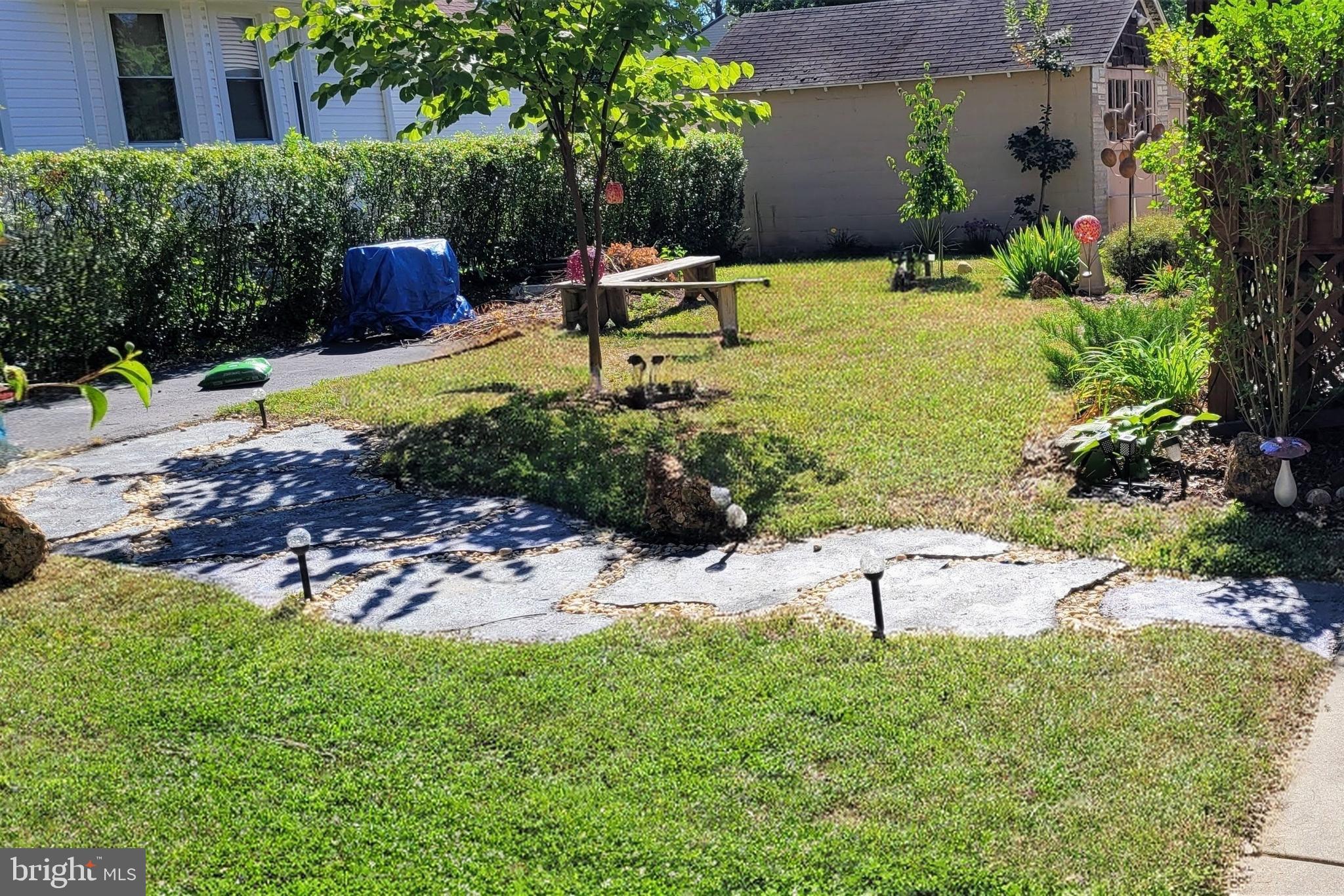 507 Morton Avenue Ridley Park, PA 19078 - Photo 39 of 42 a view of a backyard with plants and patio