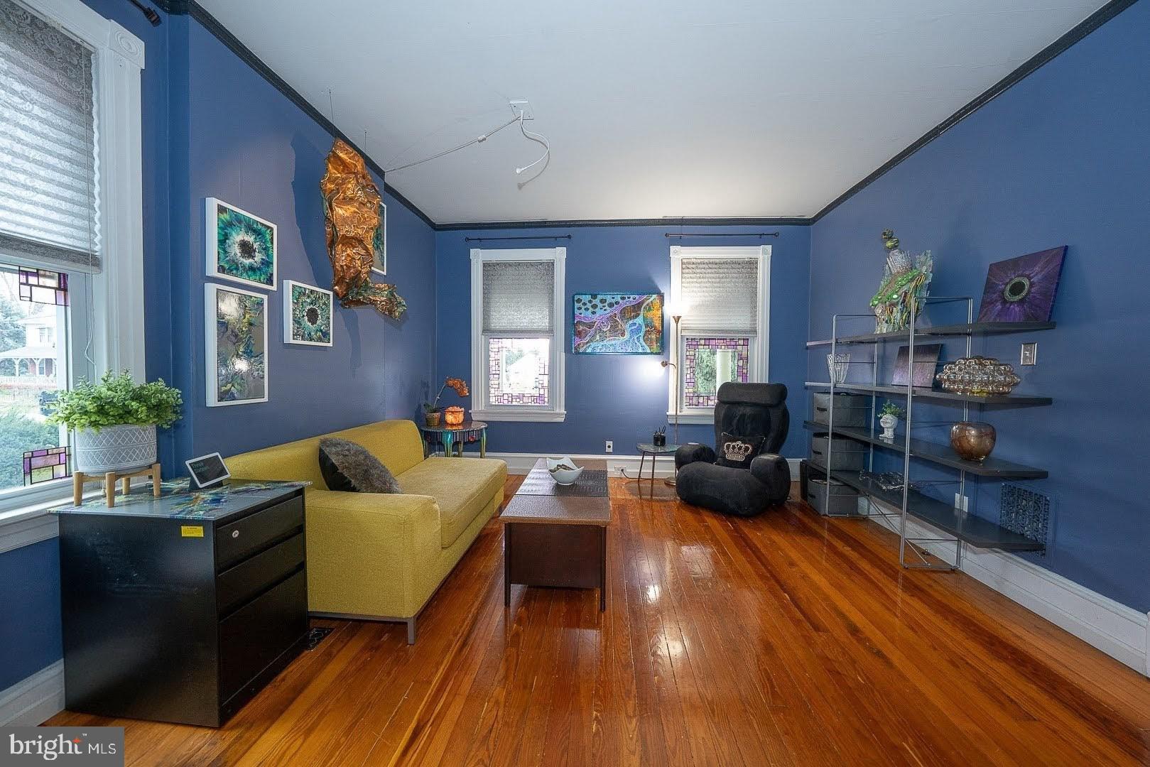 507 Morton Avenue Ridley Park, PA 19078 - Photo 8 of 42 a living room with furniture and a wooden floor
